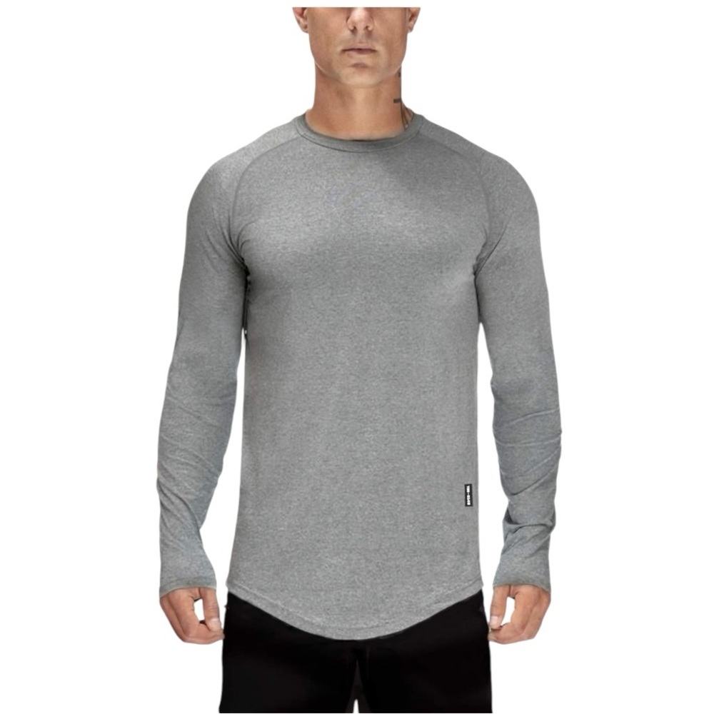 Tezo, Gym Workout Slim Fit, long sleeve tee Sz L